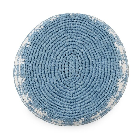 PRADA Crochet bucket hat Size S Viscose Rayon 100% White/Light Blue - Picture 5 of 14